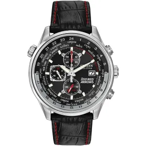Citizen Eco-Drive Mens Red Arrows Chronograph Leather Watch