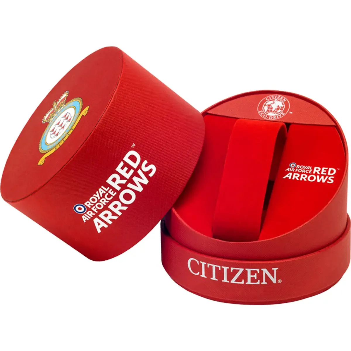 Citizen Eco-Drive Mens Red Arrows Chronograph Leather Watch