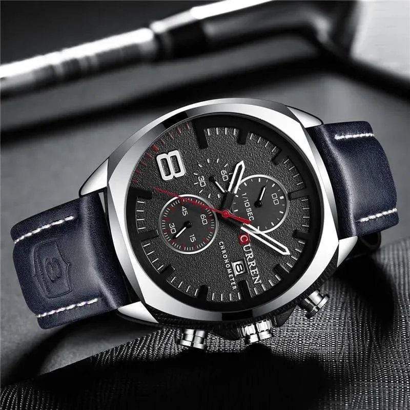 Curren Automatic Chronograph Waterproof Wrist Watch