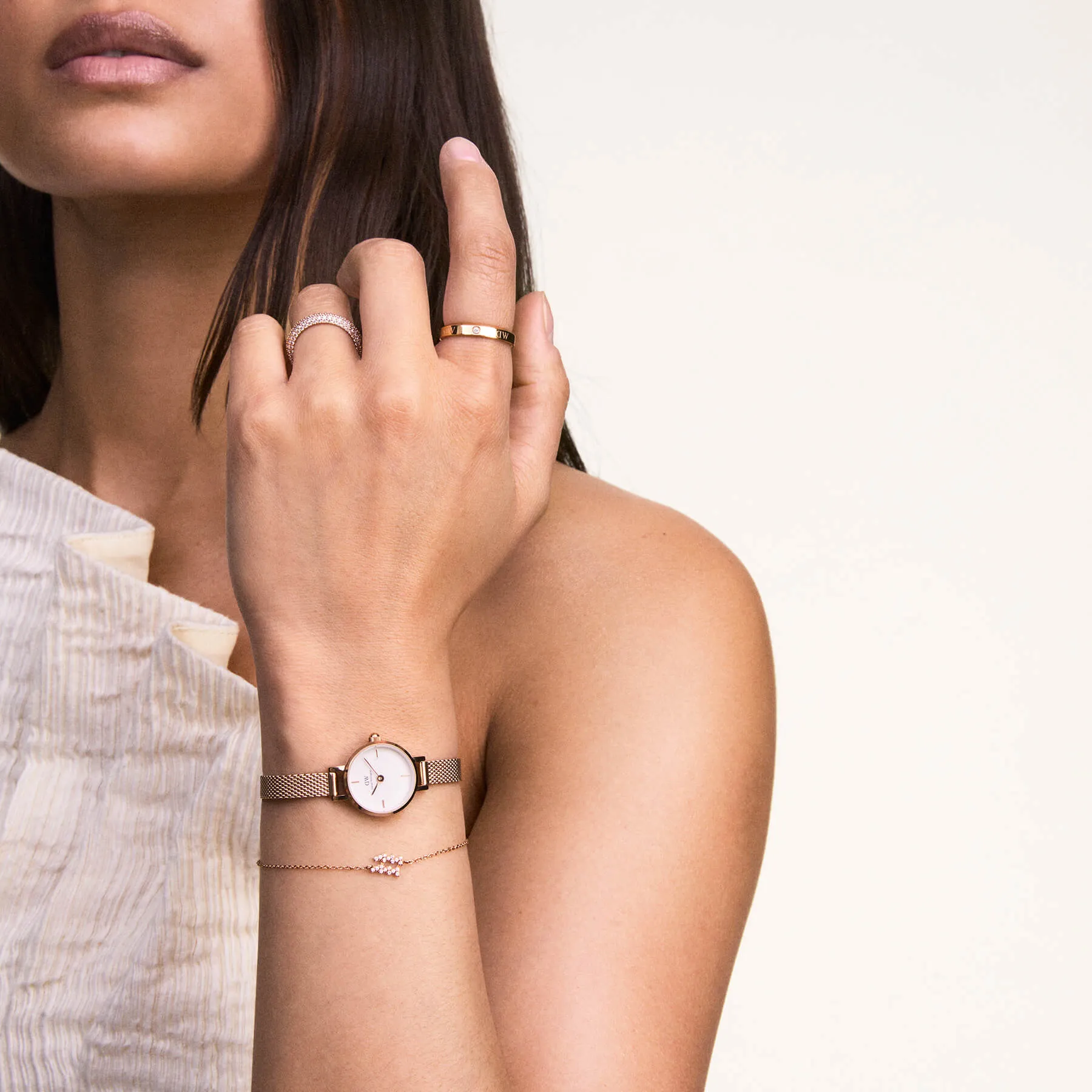 Daniel Wellington Petite Mini Melrose Rose Gold Watch
