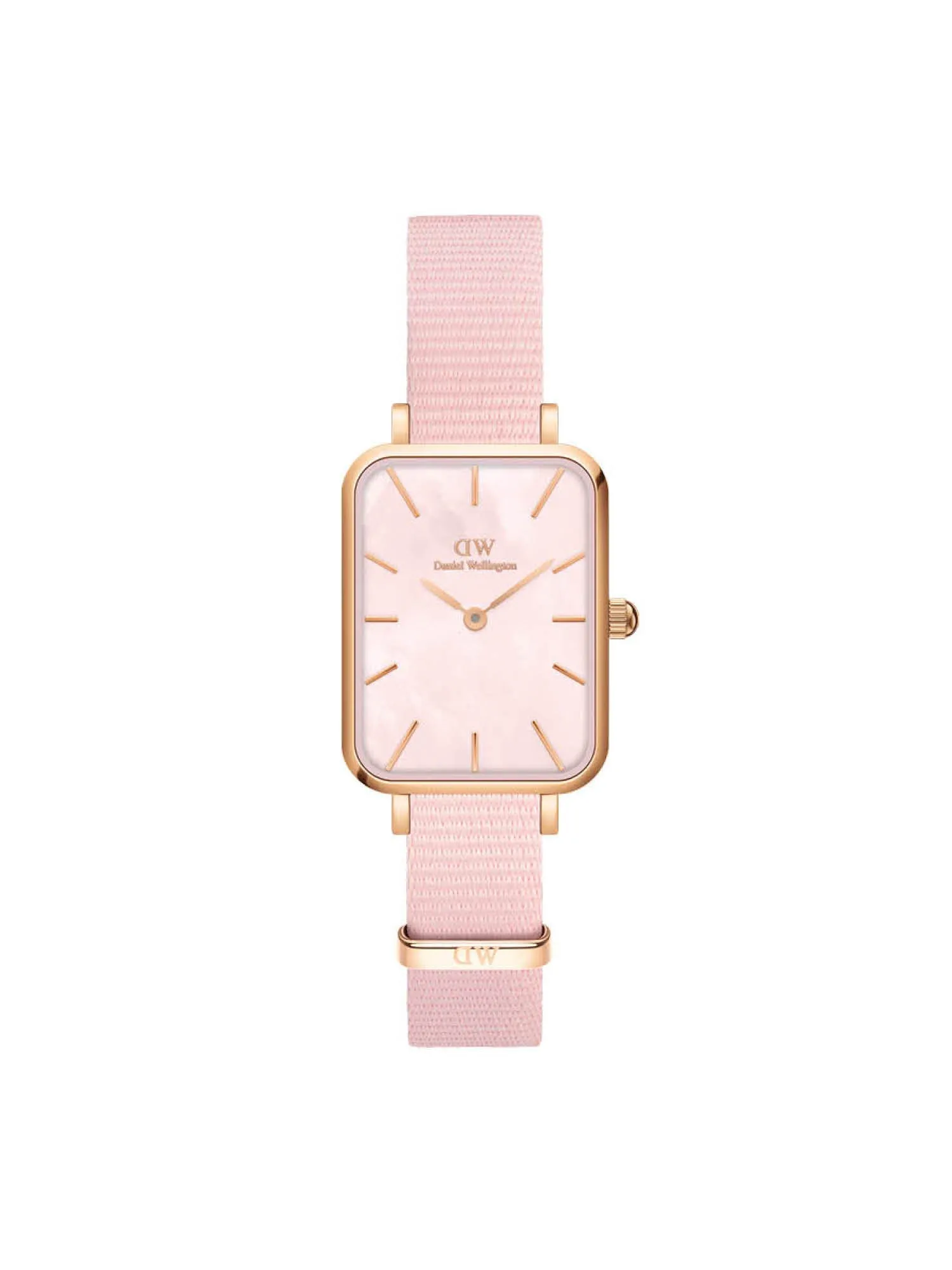 Daniel Wellington Quadro 20x26 mm Pink Rectangle Dial Women Watch - DW00100509