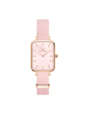 Daniel Wellington Quadro 20x26 mm Pink Rectangle Dial Women Watch - DW00100509