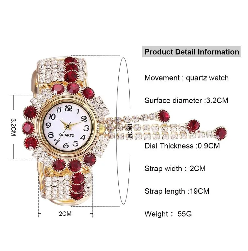 Diamond Pendant Quartz Bracelet Watch for Women - Wild and Unique