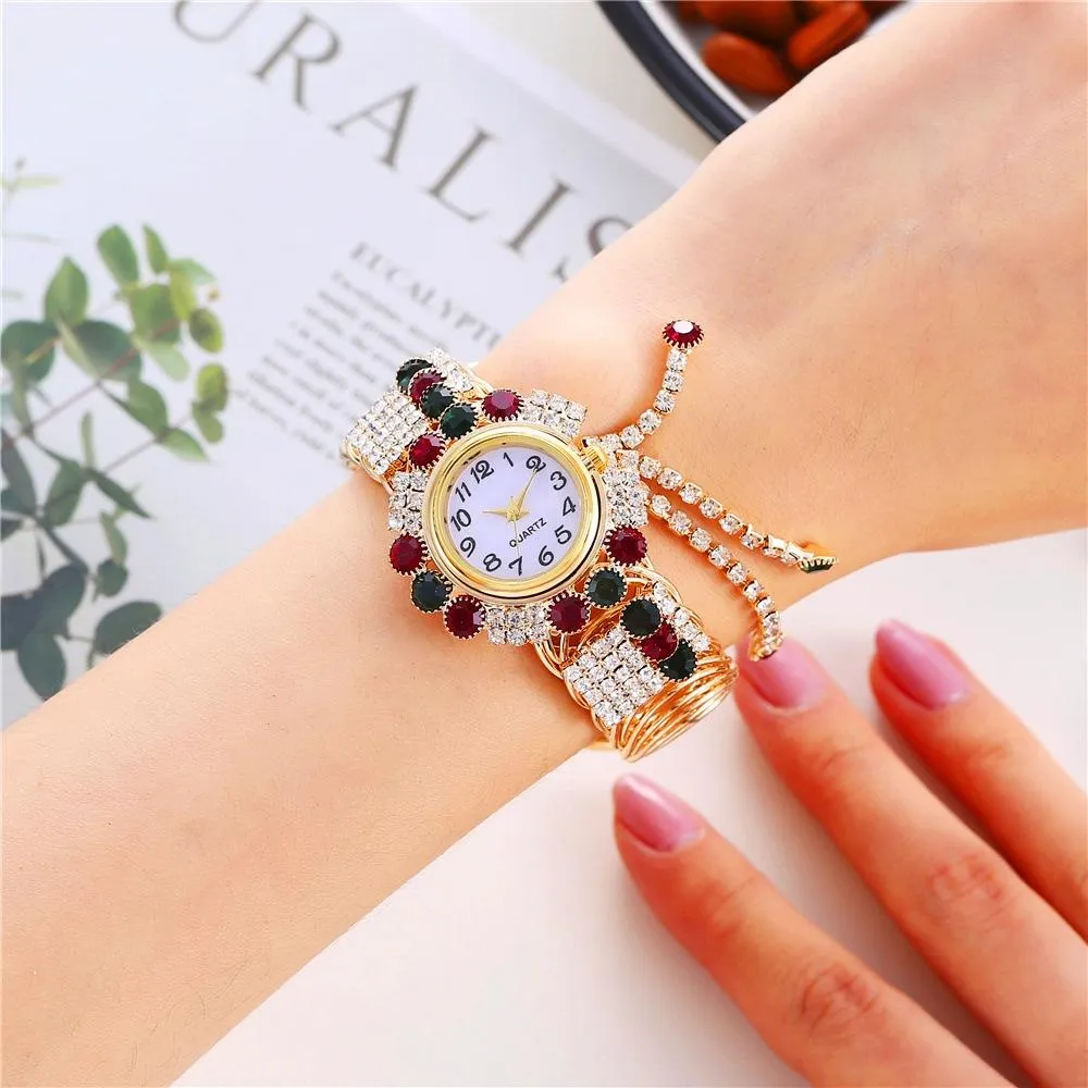 Diamond Pendant Quartz Bracelet Watch for Women - Wild and Unique