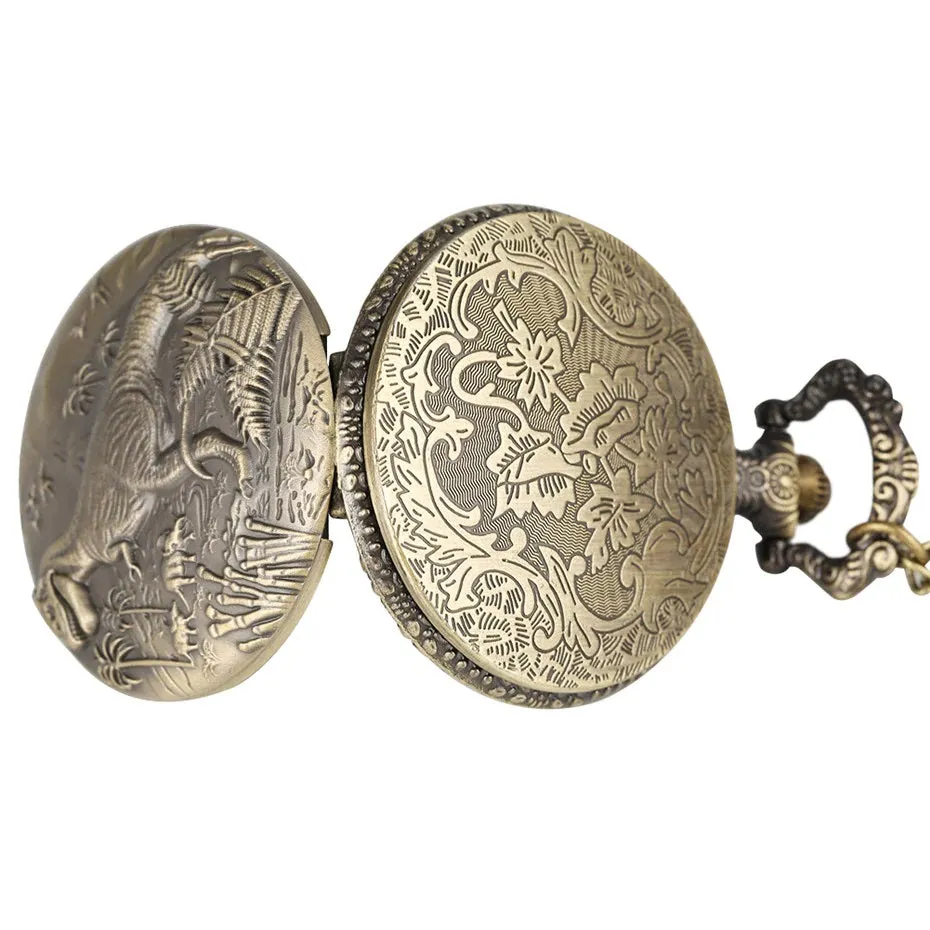 Dinosaur Quartz Pocket Watch