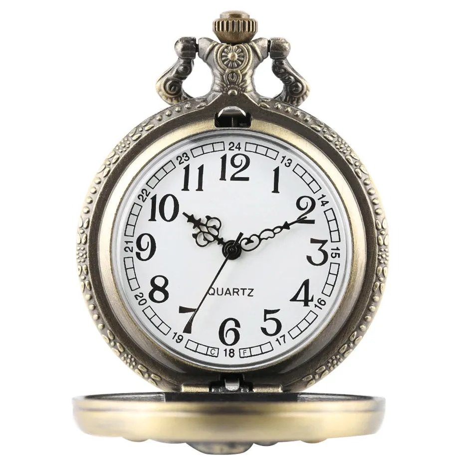 Dinosaur Quartz Pocket Watch