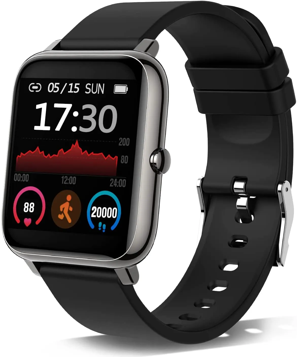 Donerton Smart Watch, Fitness Tracker for Android Phones, Fitness Tracker with Heart Rate and Sleep Monitor, Activity Tracker with IP67 Waterproof Pedometer Smartwatch with Step Counter for Women Men