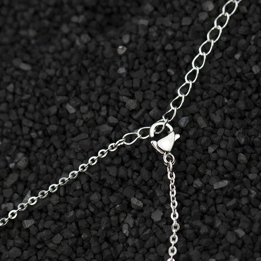 Fashion Paved CZ Stone North Star Necklace Crystal