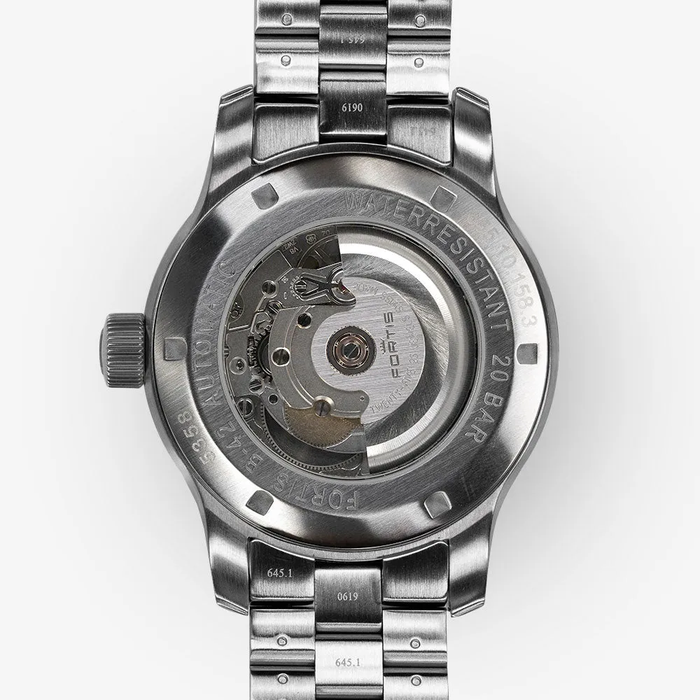 Fortis Watch Aeromaster Steel Day Date D