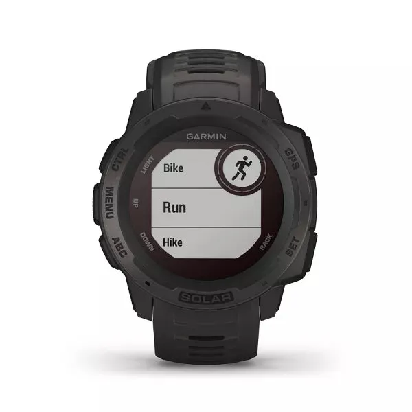 Garmin Instinct Solar GPS Multi Sport Watch - Black (Refurbished Grade-B)