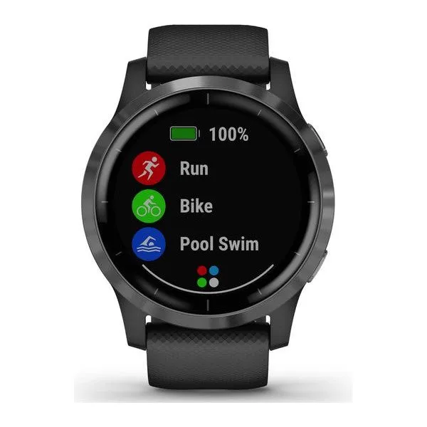 GARMIN vivoactive 4 - Slate Grey & Black, Large ( Refurbished Grade - A )