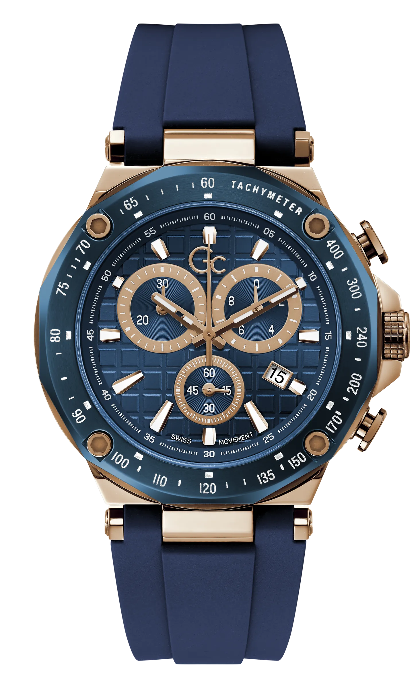 GC Blue Dial Quartz Chronograph Men Watch - Y81007G7MF