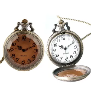 Glass Front Quartz Pocket Watch