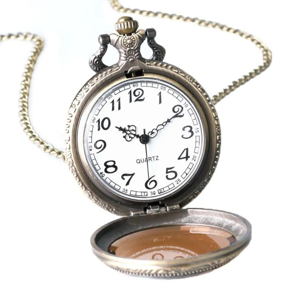 Glass Front Quartz Pocket Watch