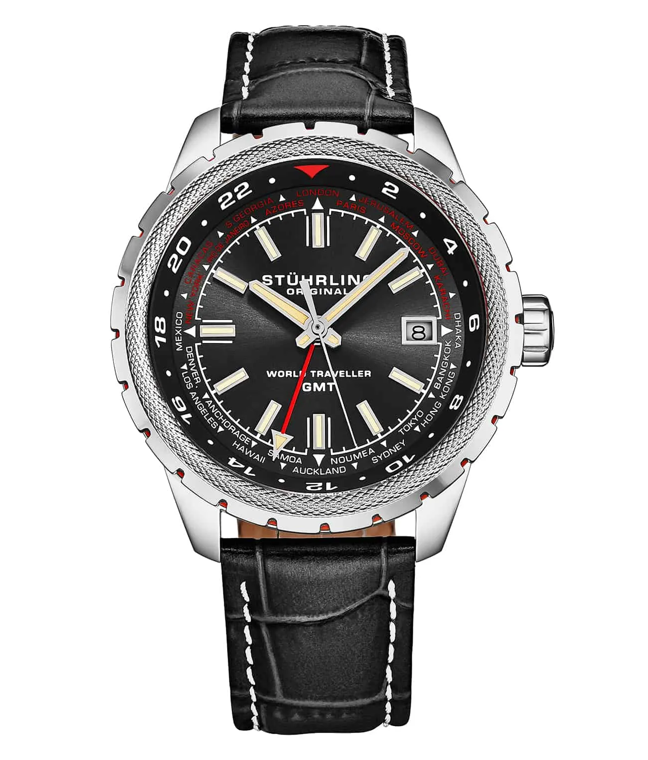 Global Voyager 1014 GMT 42mm World Timer Watch