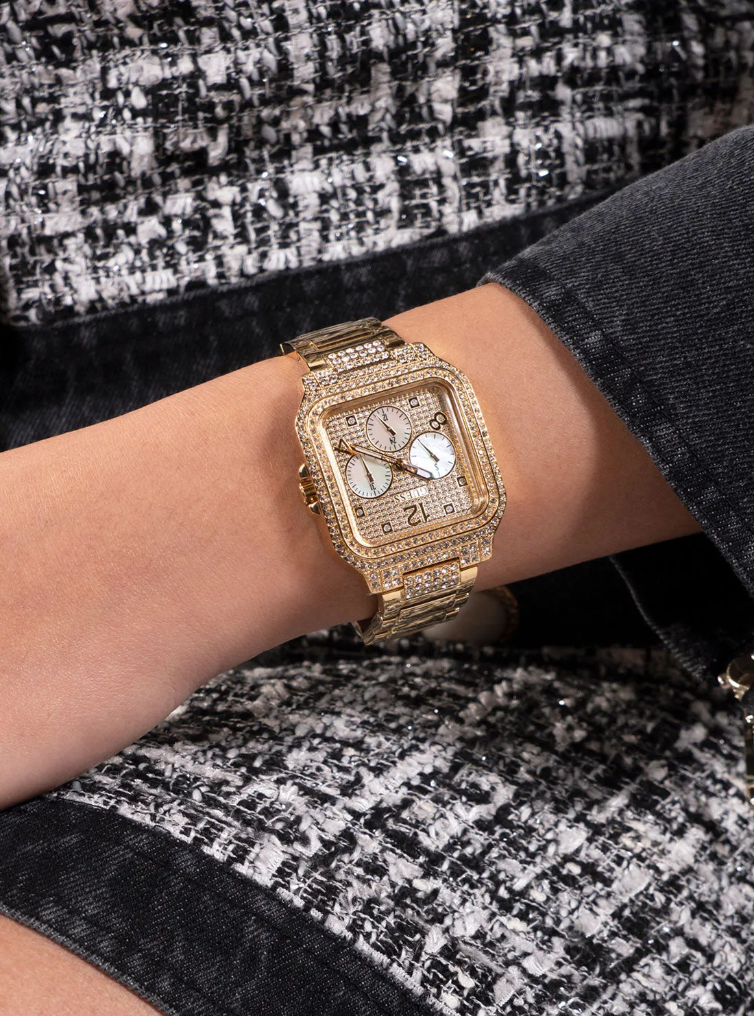 Gold Deco Glitz Watch