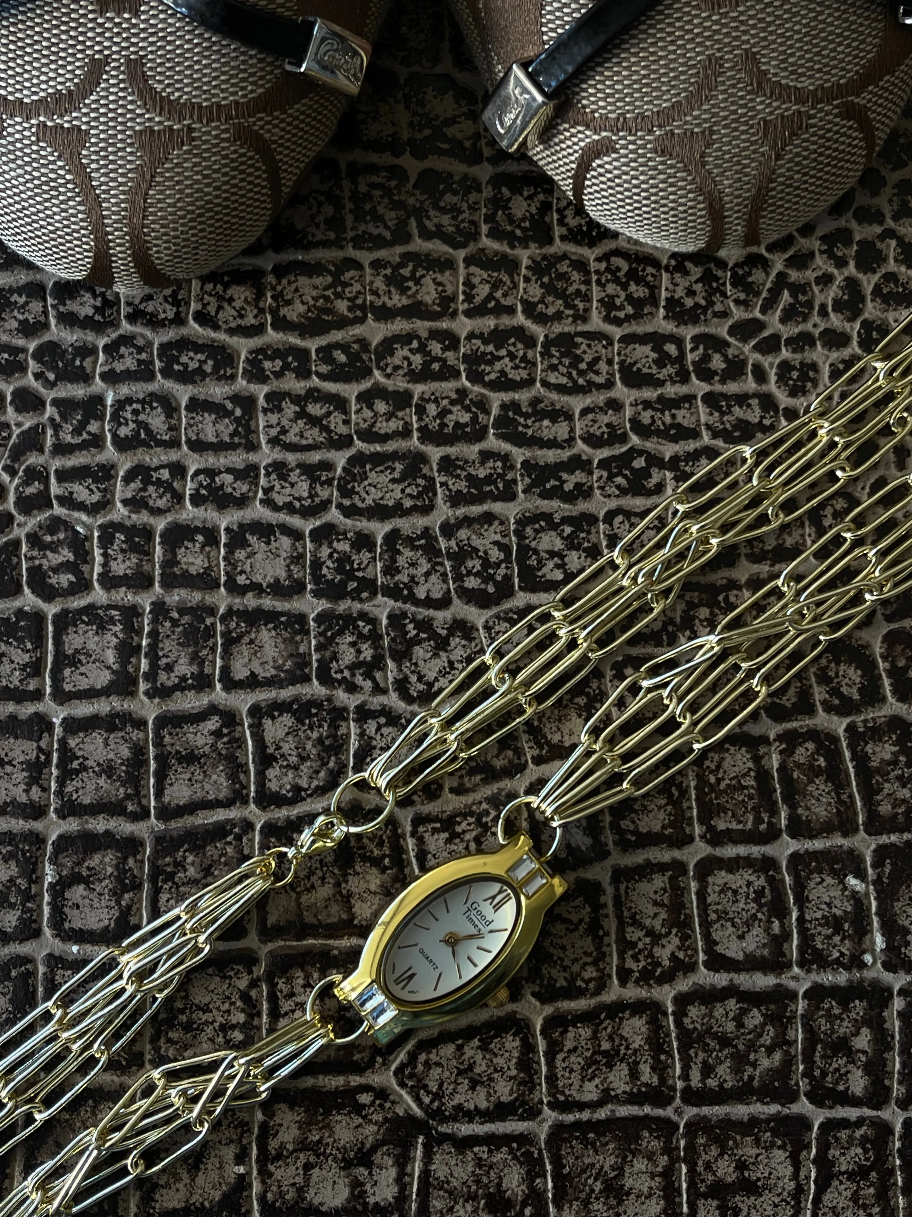GOOD TIMES WATCH NECKLACE