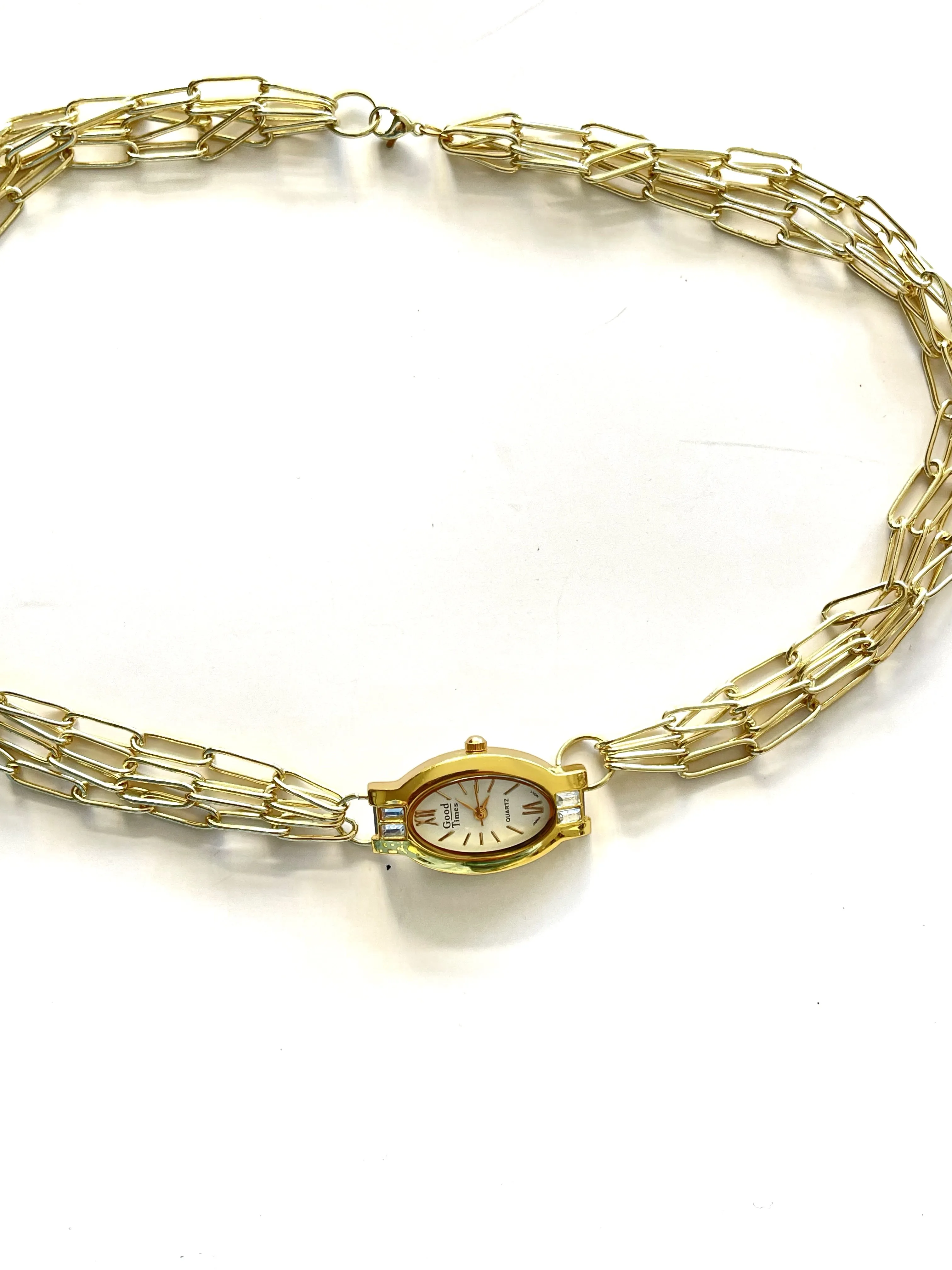 GOOD TIMES WATCH NECKLACE