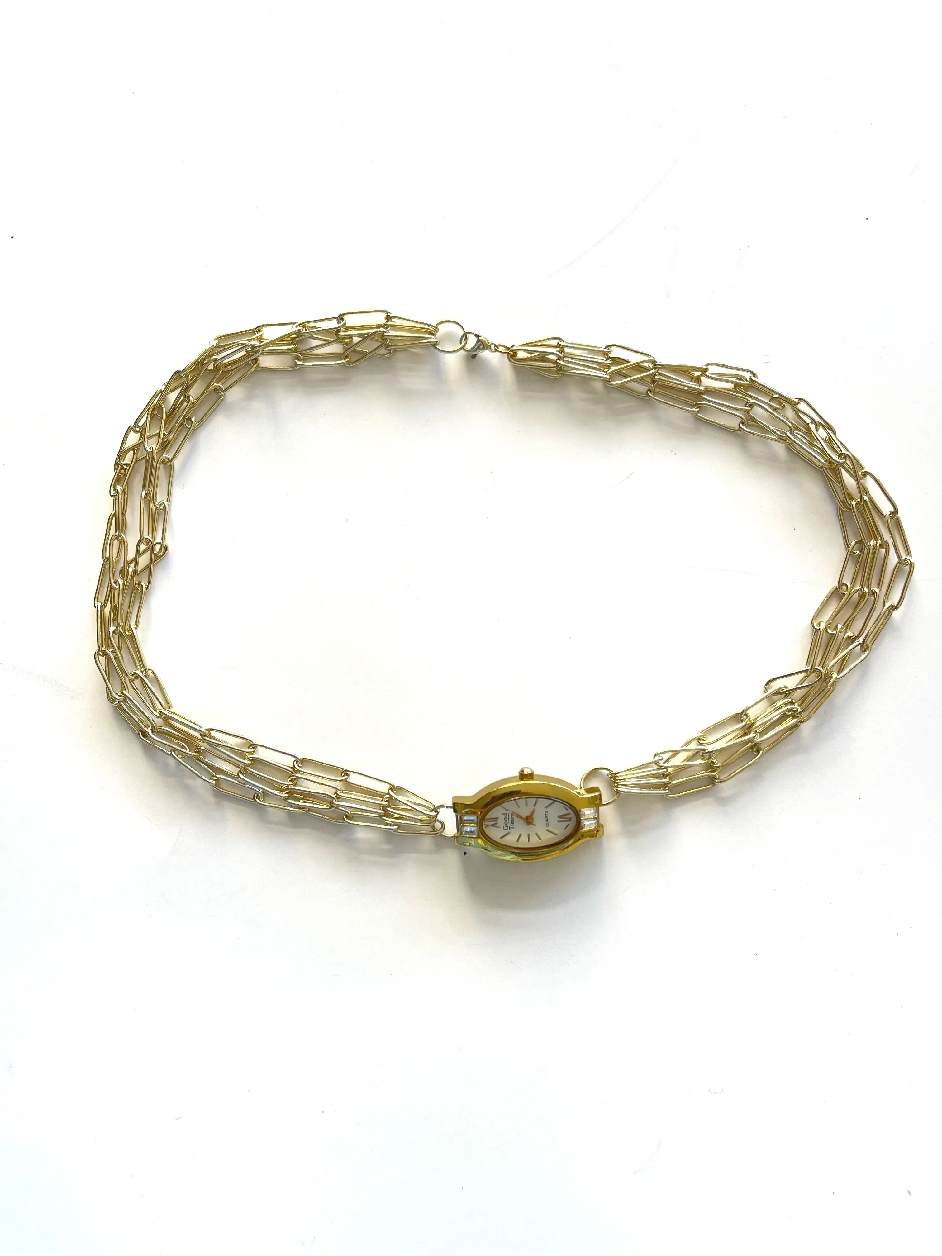 GOOD TIMES WATCH NECKLACE