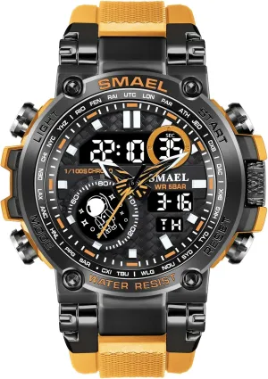 Gosasa Men Military Watch Digital Quartz Sport Watch Waterproof Date Luminous Watch Army Big Face Multifunctional Men Watches Watches