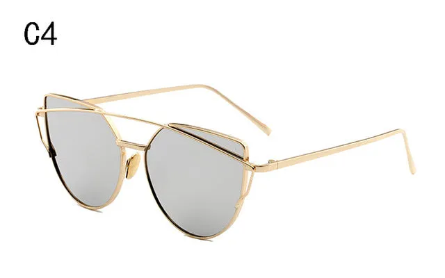 Gradient Ocean Lens Cat Eye Sunglasses
