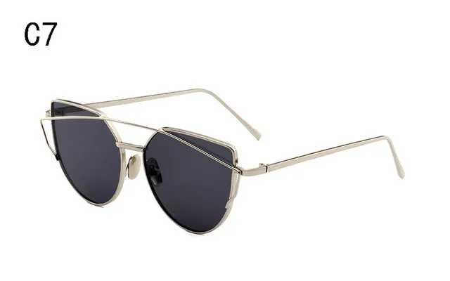 Gradient Ocean Lens Cat Eye Sunglasses
