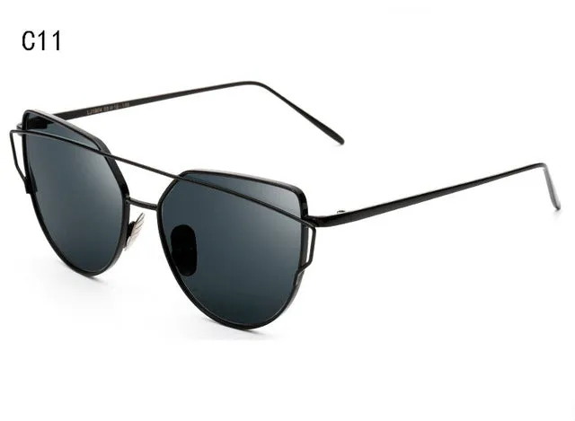 Gradient Ocean Lens Cat Eye Sunglasses