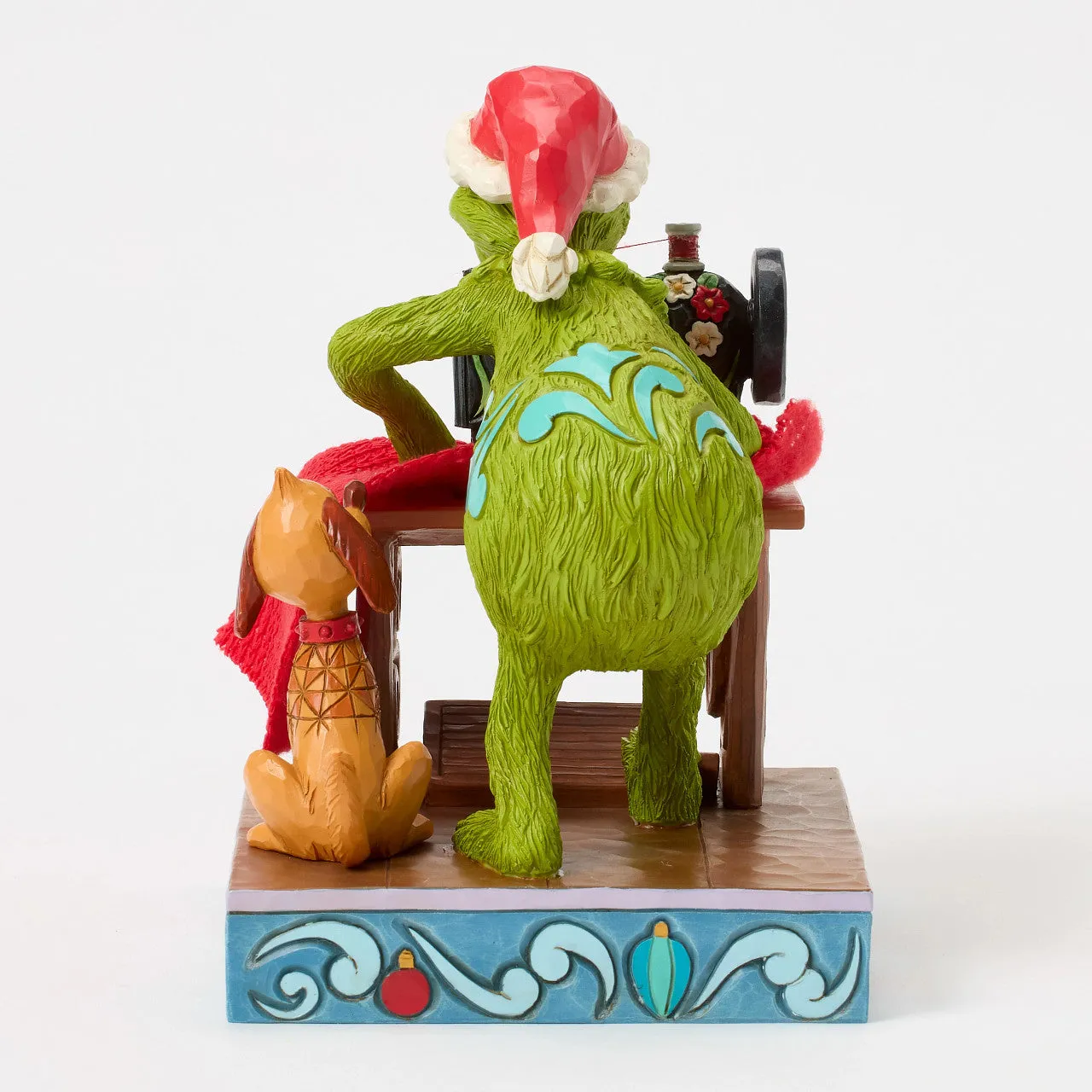 Grinch Sewing Santa Suit with Max