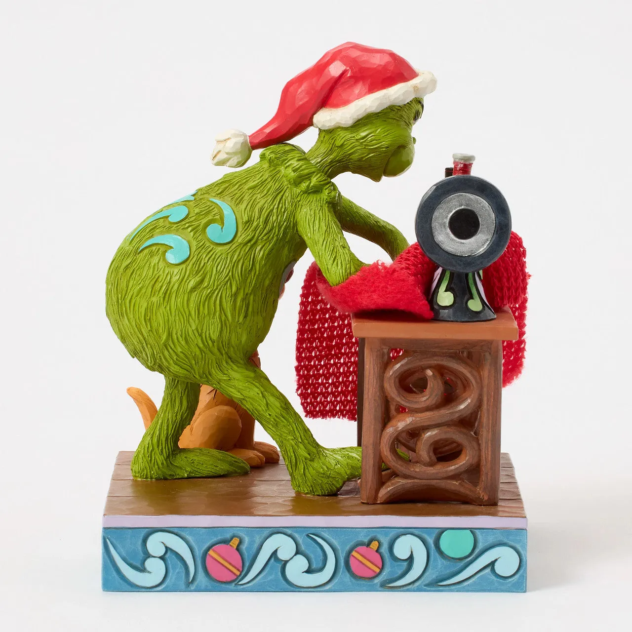 Grinch Sewing Santa Suit with Max