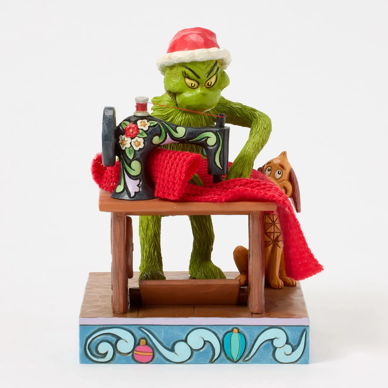 Grinch Sewing Santa Suit with Max