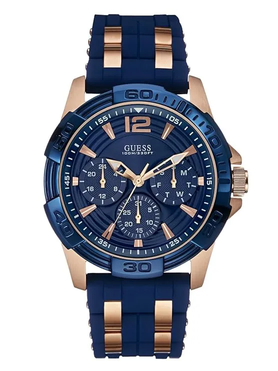 Guess Blue Dial Men Analog Watch - W0366G4