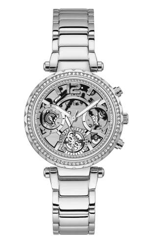 Guess Ladies Silver Multi-function Watch - GW0403L1