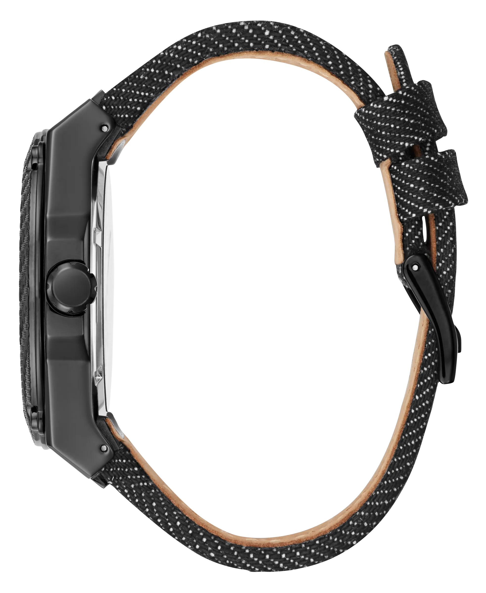 Guess Men Black Dial Analog Watch - W1058G3