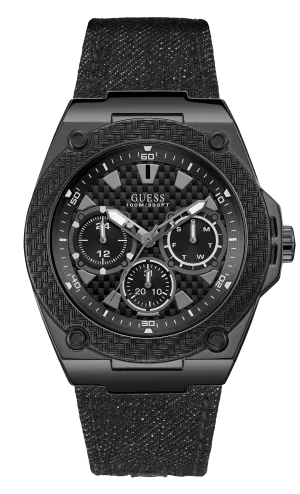 Guess Men Black Dial Analog Watch - W1058G3