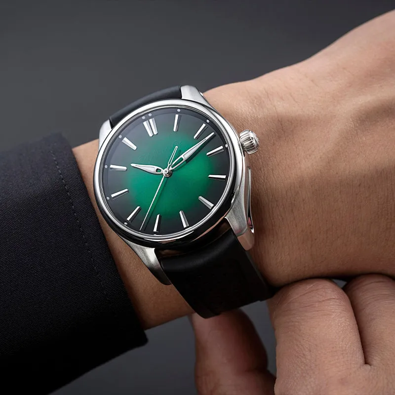 H. MOSER & CIE. PIONEER CENTRE SECONDS COSMIC GREEN