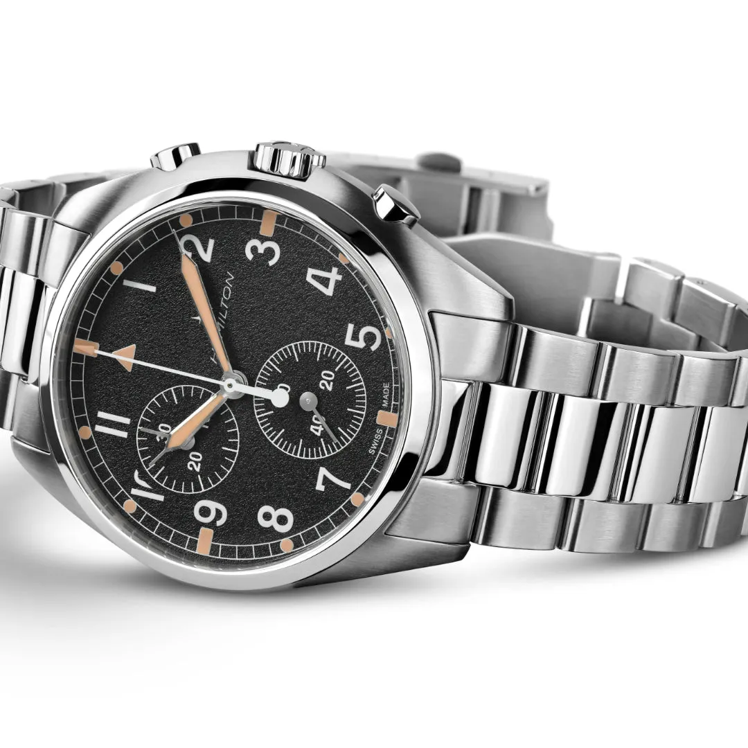 Hamilton Khaki Aviation Pilot Pioneer Chrono Quartz D