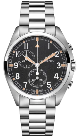 Hamilton Khaki Aviation Pilot Pioneer Chrono Quartz D