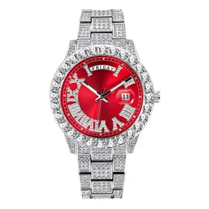 High Quality Elegant Hip Hop Inspired Iced Out Waterproof Watch For Men's and Women's