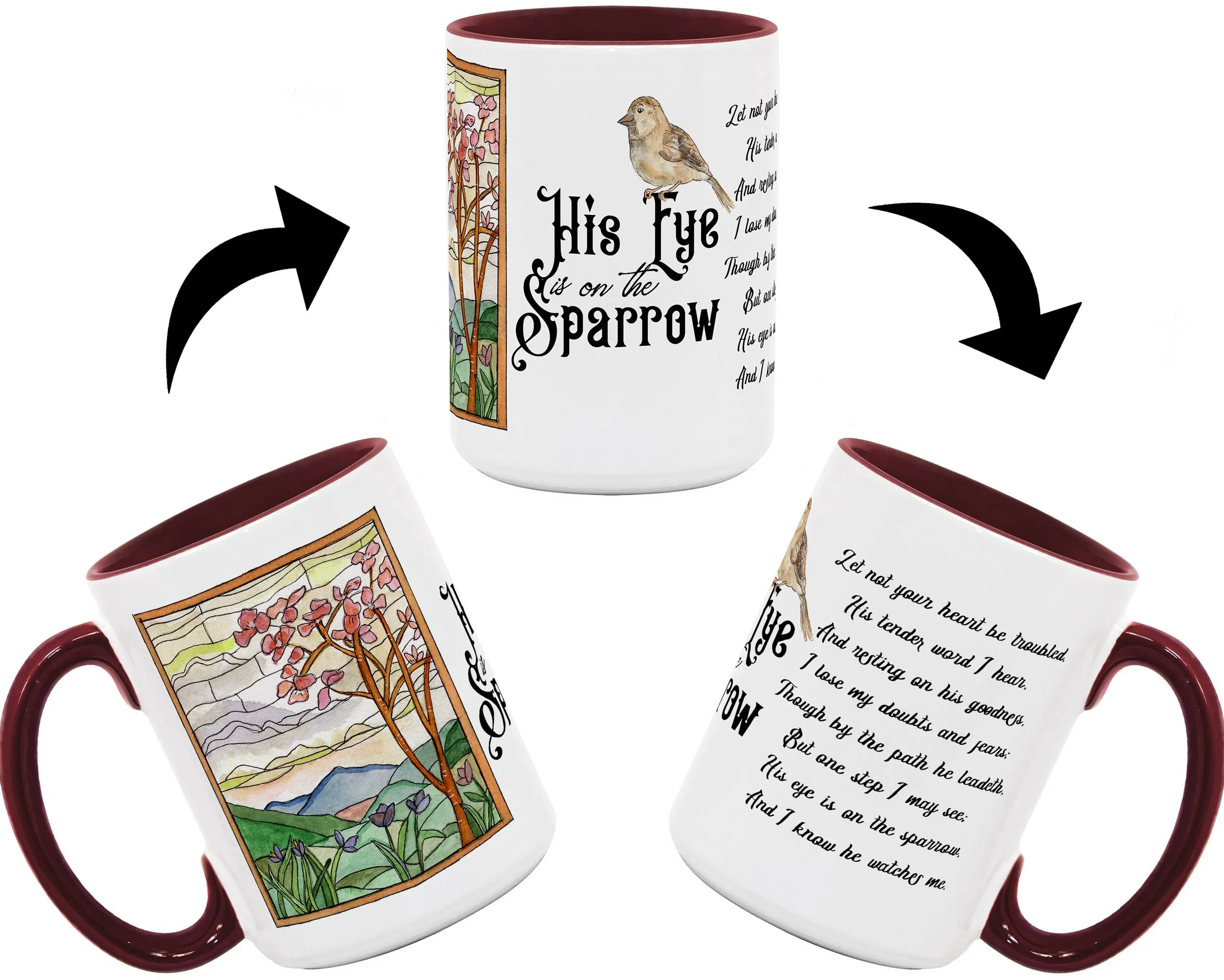 His Eye Is On The Sparrow Coffee Mug