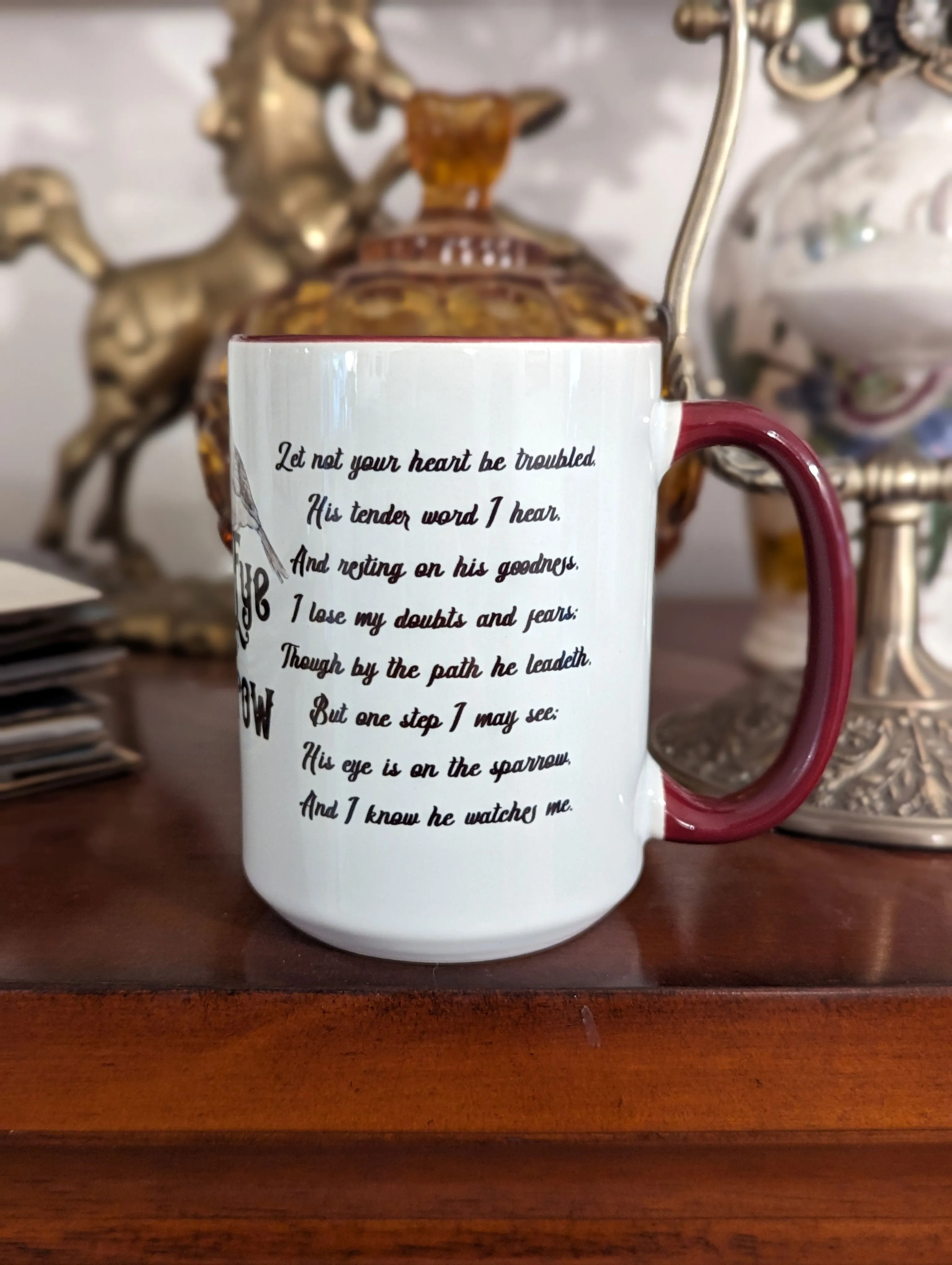 His Eye Is On The Sparrow Coffee Mug