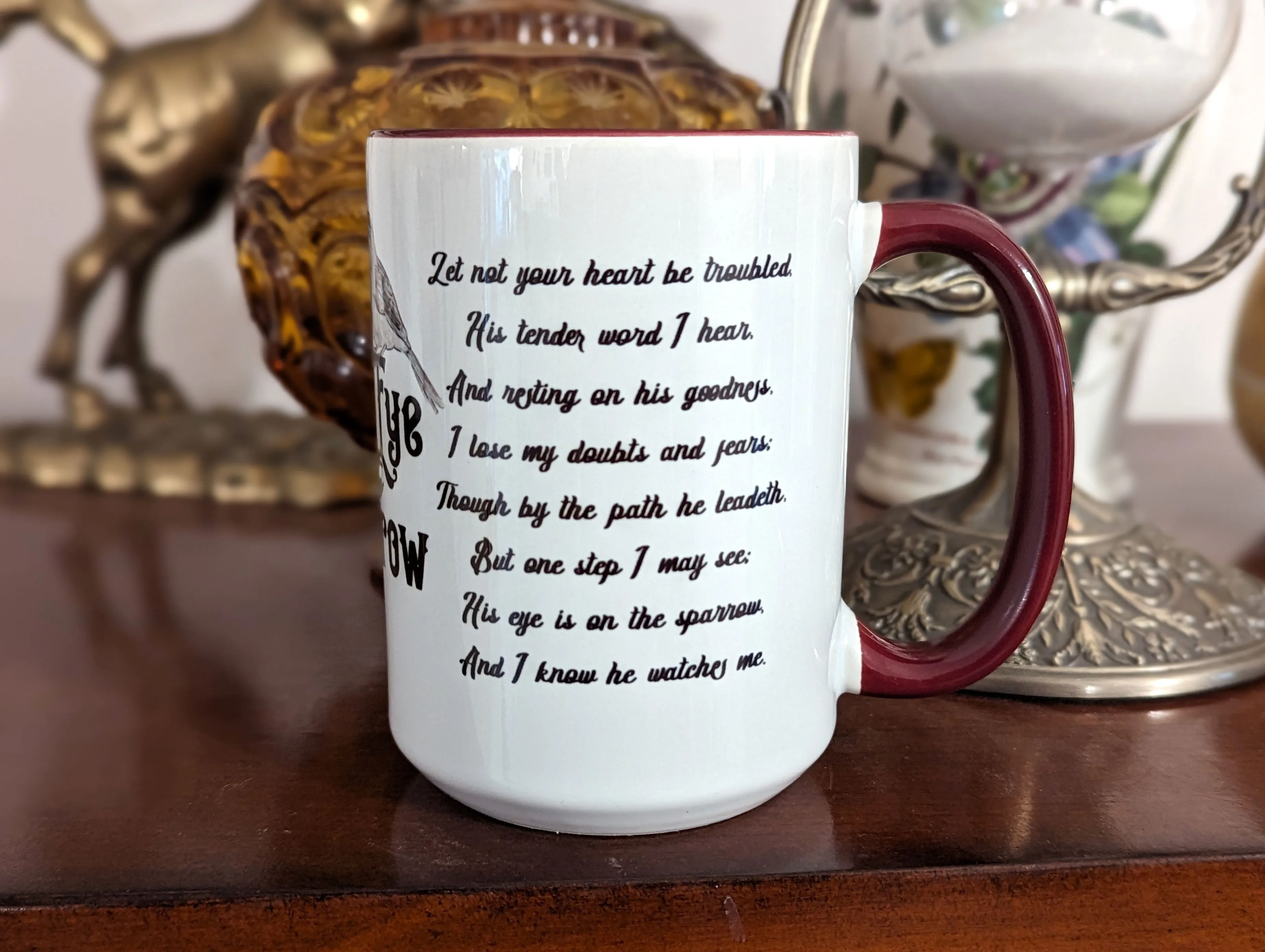 His Eye Is On The Sparrow Coffee Mug