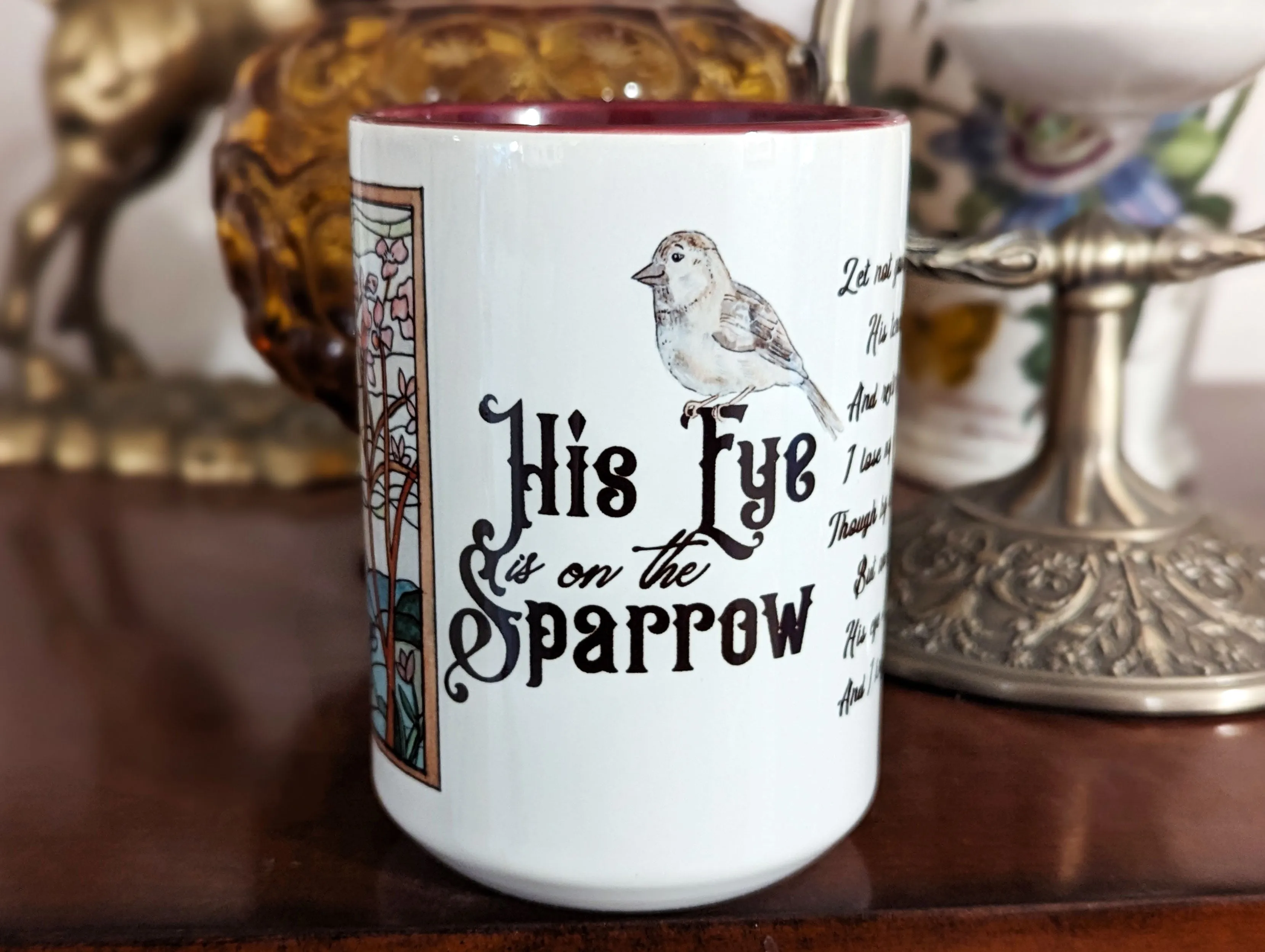 His Eye Is On The Sparrow Coffee Mug
