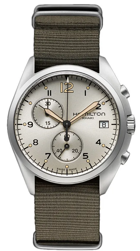 HML Watch Khaki Aviation Pilot Pioneer Chrono