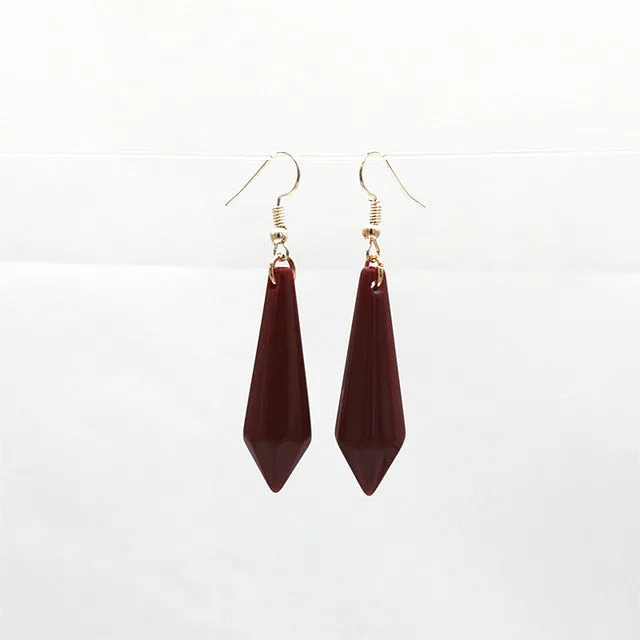 Hot New Fashion Drop Earrings Wholesale Exo Bijoux Geometric Bullet Dangling Long Statement Earrings Women 2016 Jewelry Gift