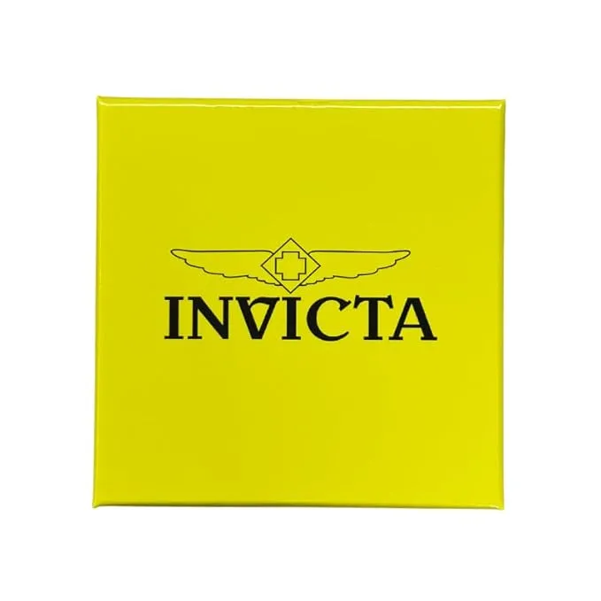 Invicta Silicone Analog Gold Dial, Band Color Black Men's Watch-38405
