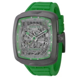 Invicta Silicone Analogue Multicolor Dial Men's Watch-44218, Band Color:Green