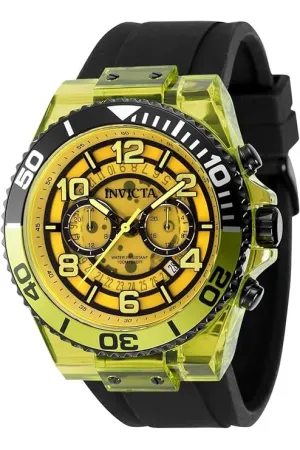 Invicta Speedway Analog Yellow Dial Men's Watch - 44377