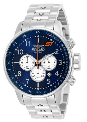 Invicta Stainless Steel S1 Rally Analog Blue Dial, Band Color Silver Men's Watch-23080