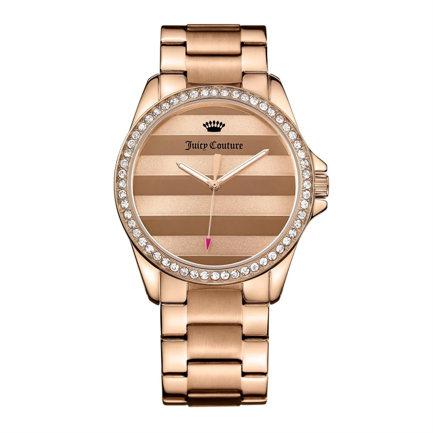 Juicy Couture with 40X40 MM Rosetone Watch Band; 1901290