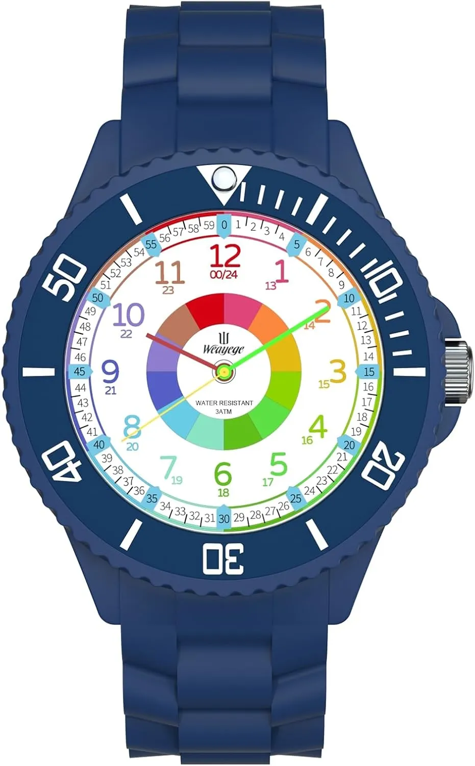 Kids Watch,Kids Learning Wrist Watches,Time Learn Watch for Kid,First Wristwatch from Children,Analog Watches with The Rotating Bezel,Easy to Learn The time Reading with Soft Strap